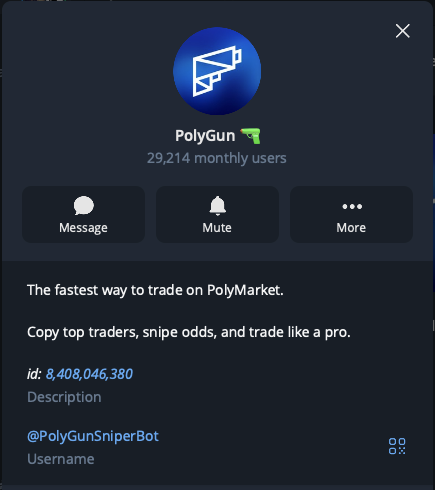 Telegram Bot PolyGun